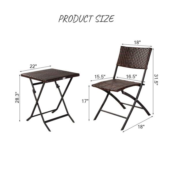 Commercial Bistro Table And Chairs Set Customized Color