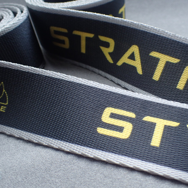 Customized Non Elastic Embroidered polyester webbing straps