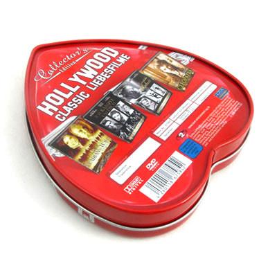 Cheap Heart shape custom tin boxes with insert inside for sale