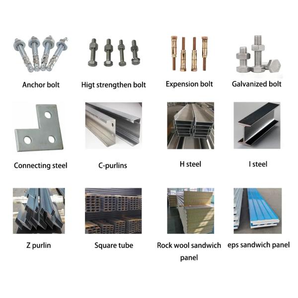 Light Steel Frame Structure Workshop , Prefab Metal Buildings Construction