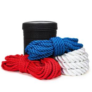 Quality 32mm Double Braided Marine Mooring Line Made of Fiber and 3/4 Strands for Marine Vessels wholesale