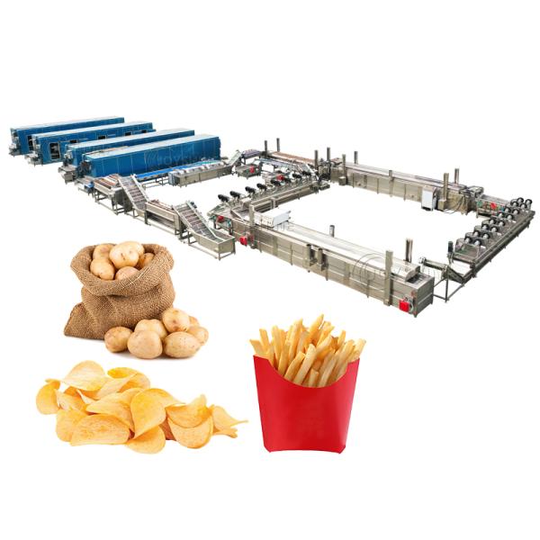 1kg Potato Chips Making Machine Potato Chipper Machine 4000 X1100 X 2200mm
