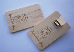 Quality factory wholesale wooden card usb flash drive usb storage free logo printing wholesale