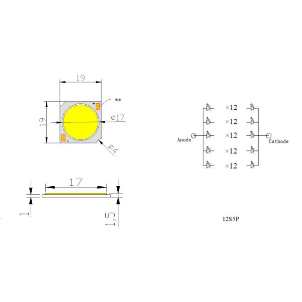 25W-30W High CRI COB LED 1919 4000lm-4500lm 3 Year Warranty