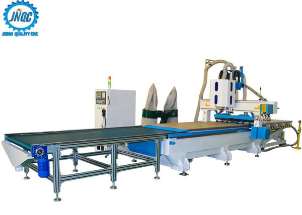 Loading Unloading CNC Machine Panel Furniture Production Line With Boring Head /