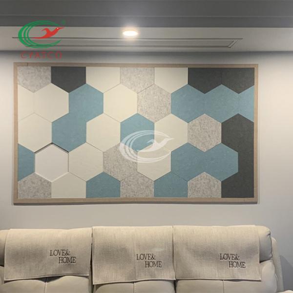 Self Adhesive Hexagon Sound Absorbing Panels Odorless Sound Proof Padding