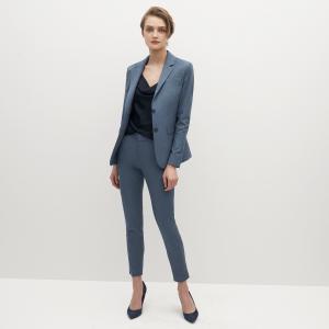 Quality Stylish Light Blue Formal Pant Suit For Ladies Slim Fitting wholesale