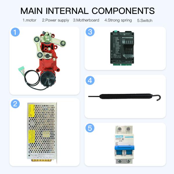 HCW Automatic LED Boom Barrier Gate 3-6m Arms For Vehicle Parking Traffic Control