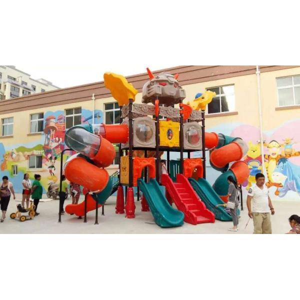 Outdoor Playsets School Playground Slides for Sale QX-054C