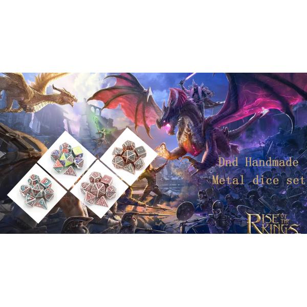 Digital Metal RPG Dice Color Vertical Strip Dnd Coc Luxury style