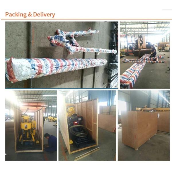 Steel Crawler Mounted Rotary 260m Portable Drilling Rig For Water Well