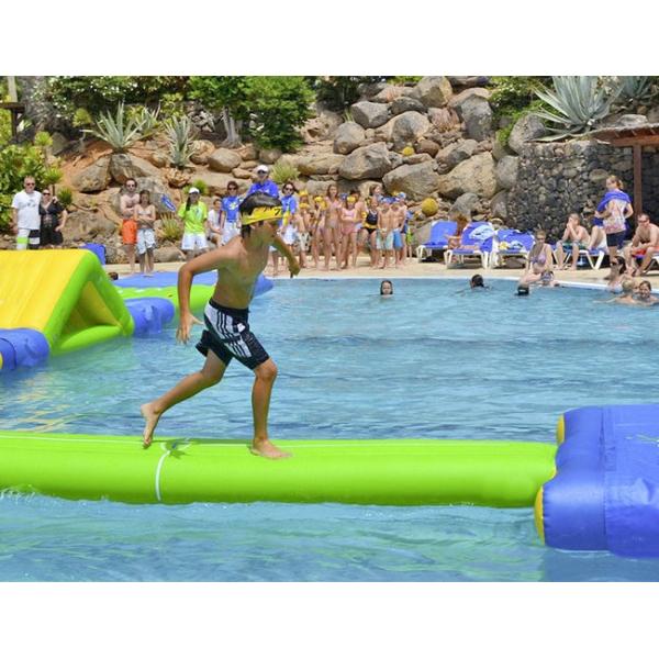 Swimming Pool Inflatable Balance Bean Water Play Equipment Challenge Single - Log Bridge