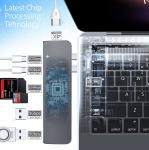 Type-C USB-C Hub Adapter For MacBook Pro SD/Micro SD CardReader Dual USB 3.0