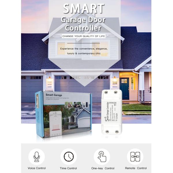 tuya WiFi remote control garage door opener controller switch, work with google home