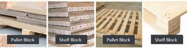 Automatic Hot Press Compressed Wood Pallet Block Feet Machine