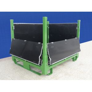 Quality Durable Collapsible Wire Container Large Load Capacity With PP Sheets wholesale