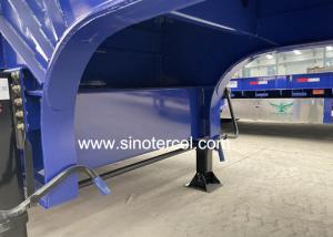 China Hydraulic Ladder Semi Bed Trailer 12R22.5 40 Feet Low Bed Trailer on sale