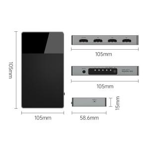 Quality 3-In-1 Multi Input HDMI Selector Switch 4k With HDCP 2.2 Aluminum Build Auto Switching wholesale