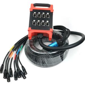 Quality 8 Channel 4x16A Multi-Channel Industrial Electric Signal Sockets with Retractable Cable Reel and CAT6 SF/UTP Network Cord wholesale