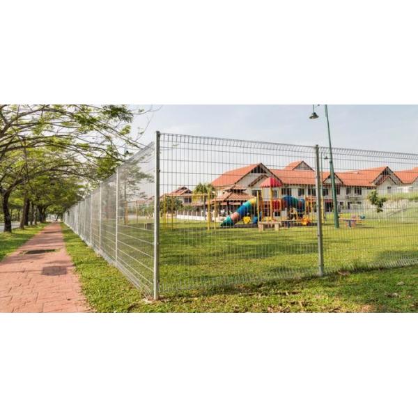 Roll Top 4mm BRC Welded Wire Mesh Fence Square Post