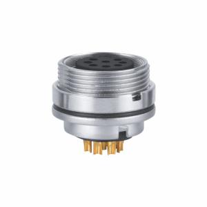 China Soldering Type M16 5 Pin Connector Panel Mount Socket Reliability Test on sale