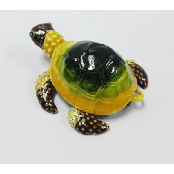 New coming style turtle shaped crystal trinket box turtle trinket box turtlejewelry box