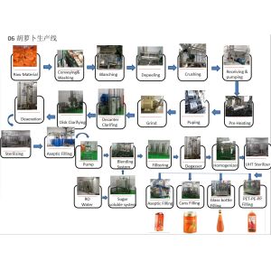 Quality Automatic Carrot Beverage Juice Processing Line SS304 Easy Operation wholesale