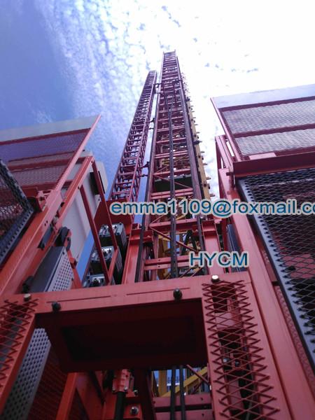 Cheap Customized 500kg Passenger Hoist Elevator SC50 Inside Tower Cranes Mast Section for sale