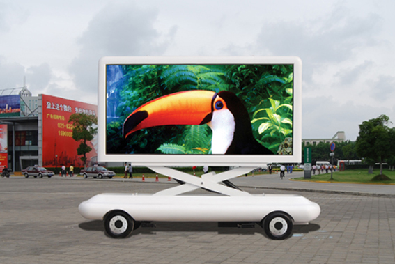 Aluminum / Iron Led billboard truck advertising High brightness outdoor advertising billboards