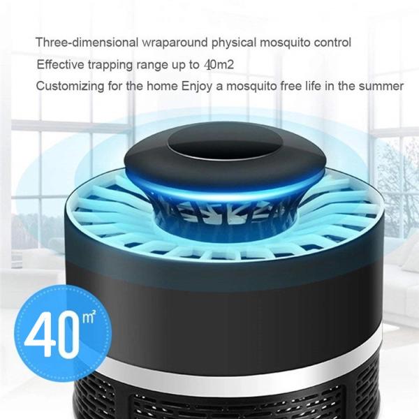 white black color Mosquito Killer Lamp Trap Lamp Kill Mosquito Killer Insect lighting with UV LED Air suction fan lamp
