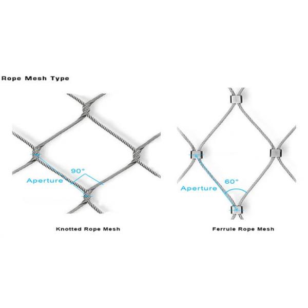 Lightweight Architectural Wire Mesh Ferrule Type Flexible Stainless Steel Wire Rope Mesh