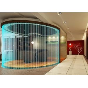 Computer Controlled Digital Water Curtain Fountain With Lights Modern Design