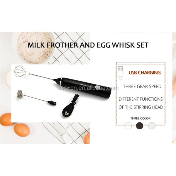 304 Stainless Steel Usb Whisk Egg Mixer Set Usb Rechargeable Eggbeaters Set Egg Beater Set Mini Egg Beaters