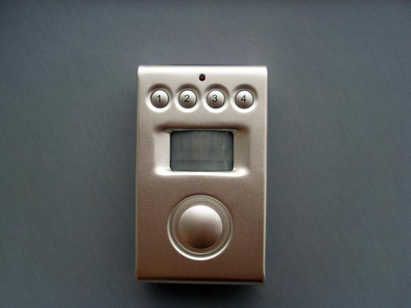 Solar Battery Powered Pir Motion Sensor Alarms With Programmable 4 Digits