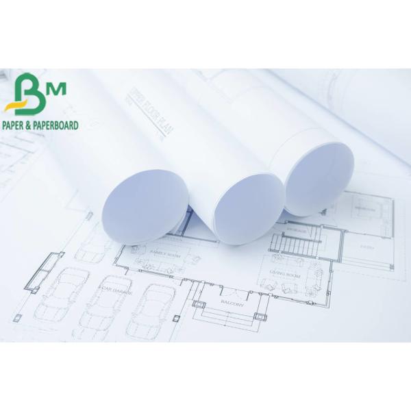 36'' 60'' Width * 50m / 150m Length CAD Plotter Paper Roll Printable Water Resistant