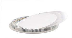 Quality Embedded / Recessed Round LED Panel Light With Silvery / Piano White Frame wholesale