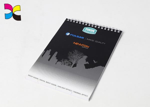 Cheap Short Side Spiral Bound Printing , Art Paper Grid Inner Pages Exercise Spiral Bound Book for sale