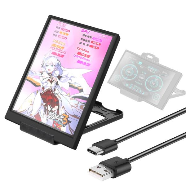 3.5 Inch IPS Type-C Secondary Screen Computer CPU GPU RAM HDD Monitor USB