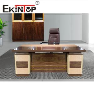 China Wooden MDF E1 Partilce Board Executive Office Desk Set Modern Office Furniture L Shape on sale