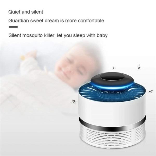 white black color Mosquito Killer Lamp Trap Lamp Kill Mosquito Killer Insect lighting with UV LED Air suction fan lamp