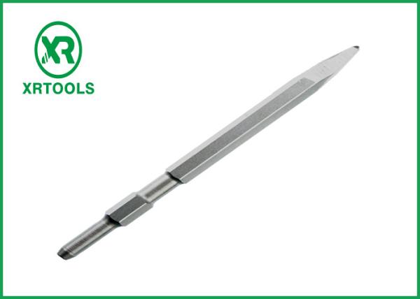 Cheap 17mm Electric Masonry Chisel , Moil Point Chisel Hex Shank Chisel For Makita Breaker for sale