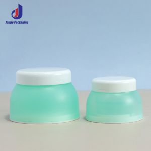 Empty PP Cosmetic Jars Transparent Wide Mouth Plastic Container With Lid