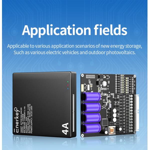 Enerkey Active Balancer Bluetooth 4A 2S-24S Battery Equalizer With Mobile App For Lifepo4/Li-ion