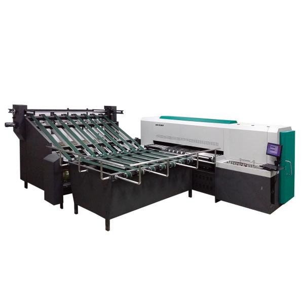 Corrugated Carton Single Pass Printer , White Color UV Digital Inkjet Printing Machine