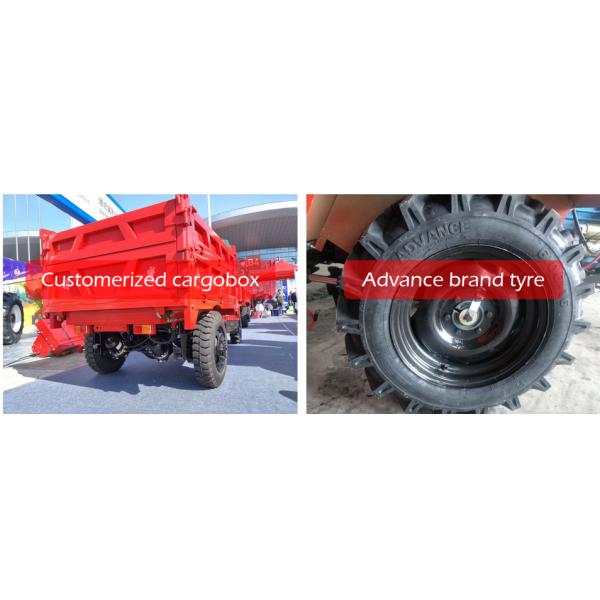 High Performance 4wd Tipper Truck , Mini Tractor Truck Easy Operating