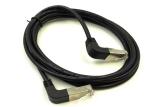 Double UP Angle Ethernet Lan Cable / Cat6 FTP Stp Patch Cord Custom Jacket