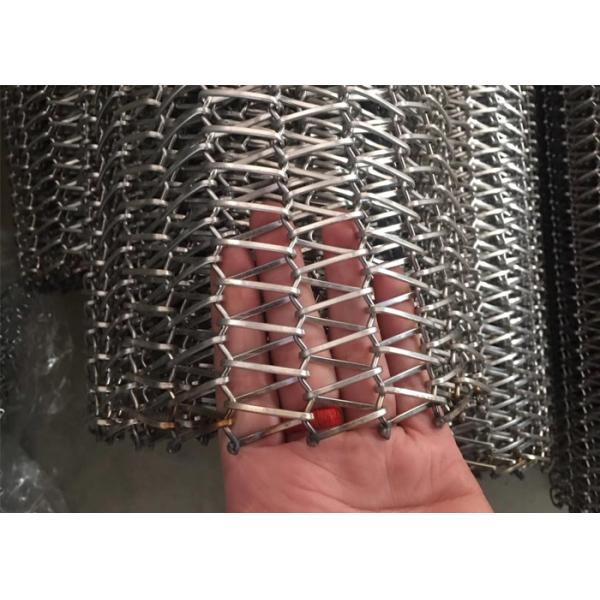 304 Stainless Steel Flat Surface Ceramic Drying Conveyor Wire Mesh Belt