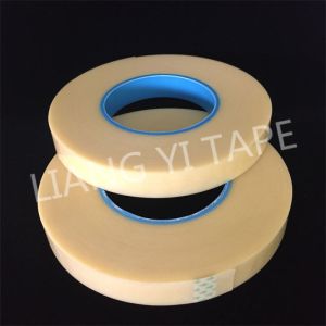 Polyester Film Non Woven Fabric Tape , Rubber Adhesive Yellow Insulation Tape