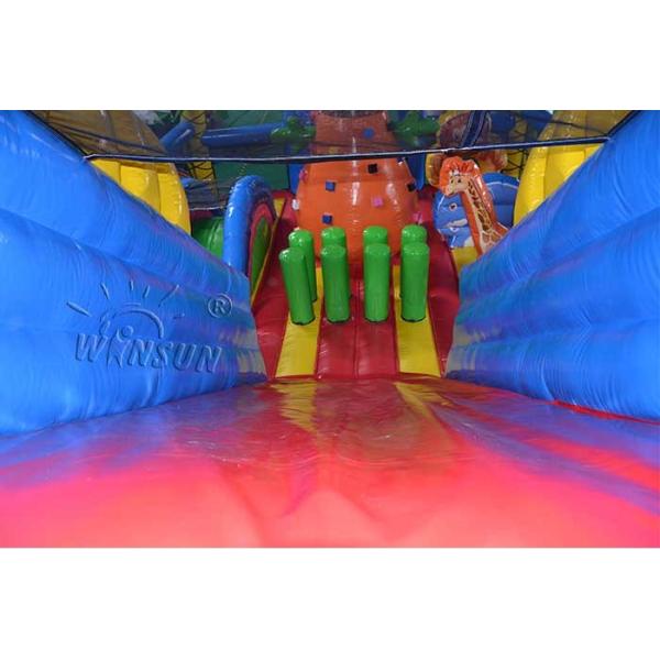Jungle Theme Commercial Inflatable Water Slides Custom Size Acceptable