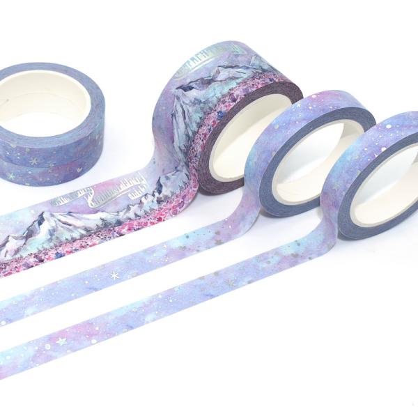 Decorative Rainbow Candy Color Japanese Sticky Paper Masking Tape Washi Tape